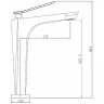 Смеситель для раковины Comforty FC088B-CMT 00004149946 Черный латунь