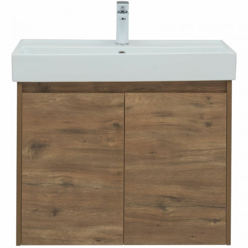 Тумба под раковину Aquanet Nova Lite 75 298852 подвесная Дуб рустикальный МДФ / ЛДСП