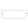Полотенцедержатель Cezares Liner LINER-TH-60-01 Хром