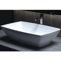 Раковина-чаша Salini Gloria 60 304 1102204M Белая матовая искусственный камень (литьевой мрамор) накладная