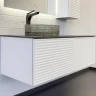Тумба с раковиной Comforty Геленджик 120 00-00020804 подвесная Белая матовая