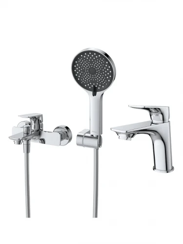 Комплект смесителей BelBagno Марина (Marino) MARINO-VASM/LVM-CRM цвет Хром