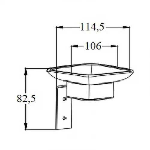 Мыльница Boch Mann CR-D01-04MB BM10662 Черная матовая
