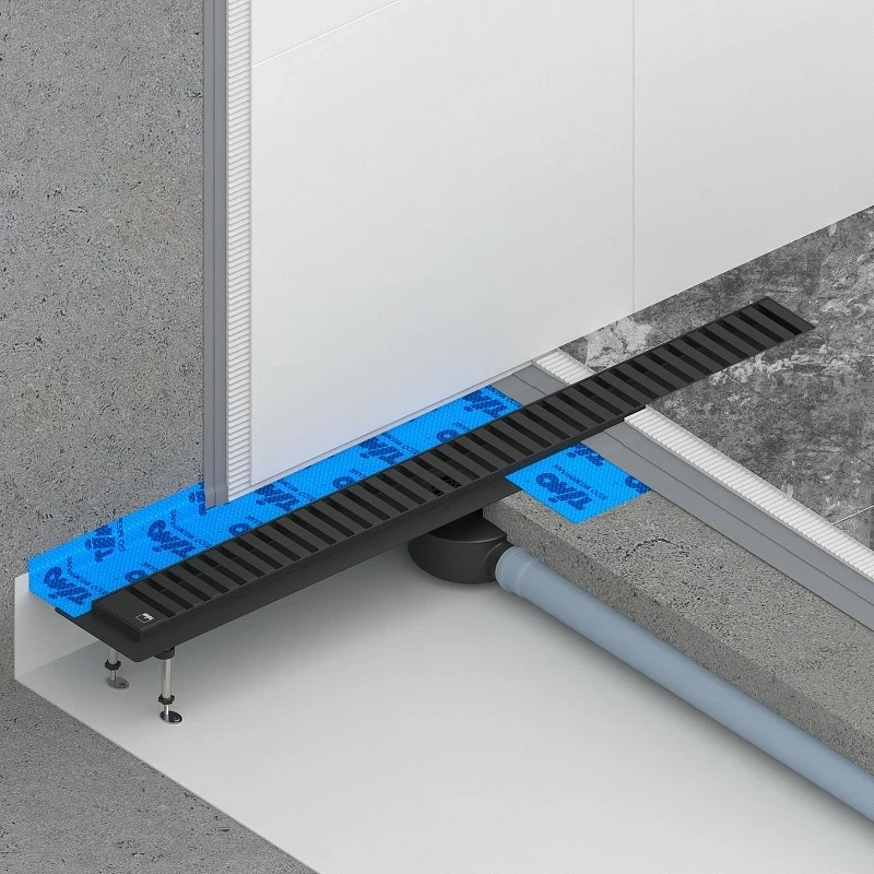 Душевой лоток Timo Drain System 70 DS230107/03 с Черной матовой решеткой