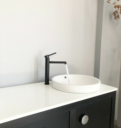 Смеситель для раковины Boch Mann Stella B BM9130 Черный матовый