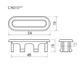 Накладка на перелив Ceramicanova CN010MB цвет Черный матовый