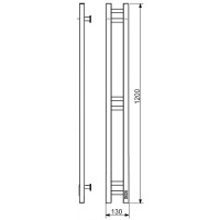 Электрический полотенцесушитель Comfysan Alto EC-2 120x10 013301 Хром