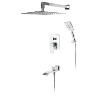 Душевая система Hansberge Cubito H6077C с термостатом цвет Хром