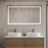 Зеркало BelBagno Kraft 140 SPC-KRAFT-1400-800-SENS-AL с подсветкой Сатин с сенсорным выключателем стекло