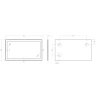 Зеркало BelBagno Kraft 140 SPC-KRAFT-1400-800-SENS-AL с подсветкой Сатин с сенсорным выключателем стекло