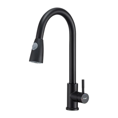 Смеситель для кухни Frap F60991-6 цвет Черный матовый