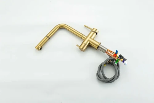 Смеситель для кухни Gappo G4397-73 цвет Золотой сатин