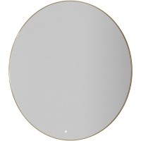 Зеркало Boheme Modern 120 545-120-G с подсветкой Золото с сенсорным выключателем и подогревом стекло