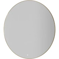 Зеркало Boheme Modern 120 545-120-G с подсветкой Золото с сенсорным выключателем и подогревом стекло
