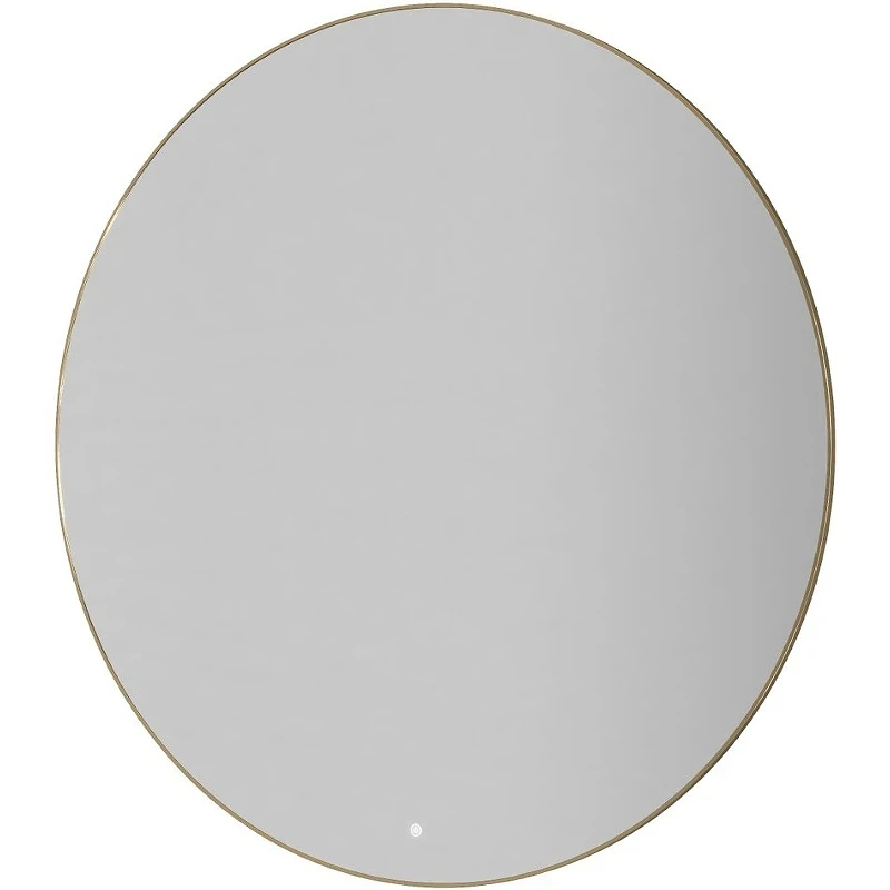 Зеркало Boheme Modern 120 545-120-G с подсветкой Золото с сенсорным выключателем и подогревом стекло