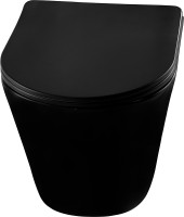 Унитаз Abber Bequem AC1102MB подвесной Черный матовый с сиденьем Микролифт фарфор подвесной
