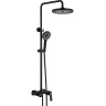 Душевая система Rose R11H R1136H Черная матовая