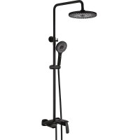 Душевая система Rose R11H R1136H Черная матовая