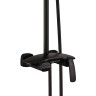 Душевая система Rose R11H R1136H Черная матовая