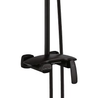 Душевая система Rose R11H R1136H Черная матовая