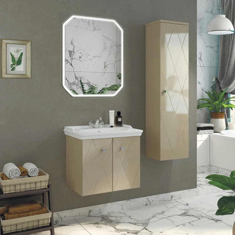 Зеркало Comforty Колеус 65 00-00005259 с подсветкой с сенсорным выключателем стекло
