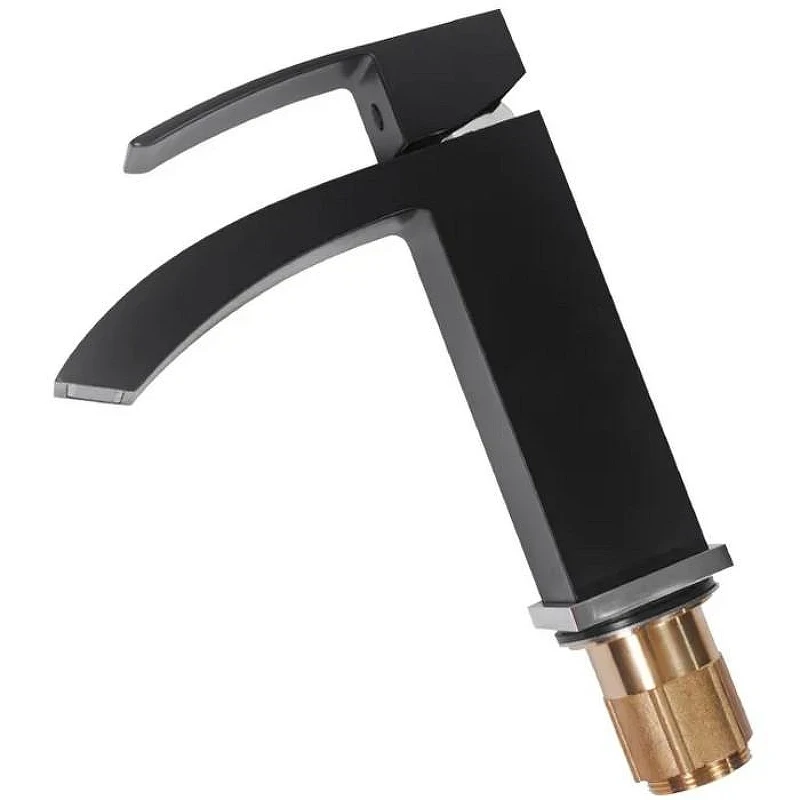Комплект смесителей Hansberge Cubito H7077BC Черный матовый Хром