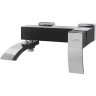 Комплект смесителей Hansberge Cubito H7077BC Черный матовый Хром