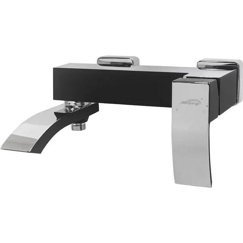 Комплект смесителей Hansberge Cubito H7077BC Черный матовый Хром