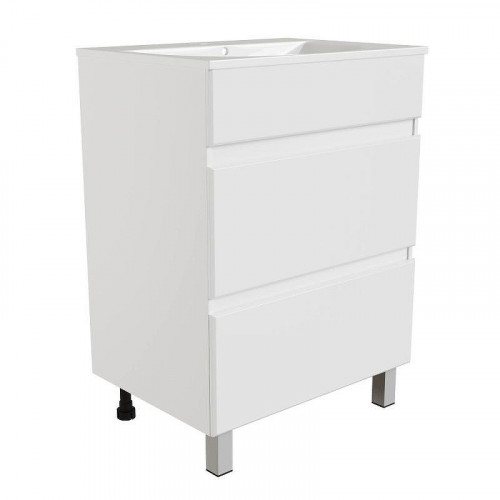 Тумба под раковину Mixline Брикс 60 557493 цвет Белый