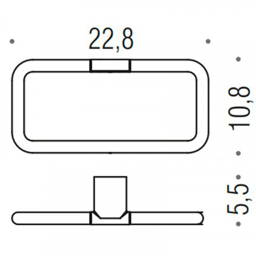 Кольцо для полотенец Colombo Design Mini B4031.GM Графит матовый