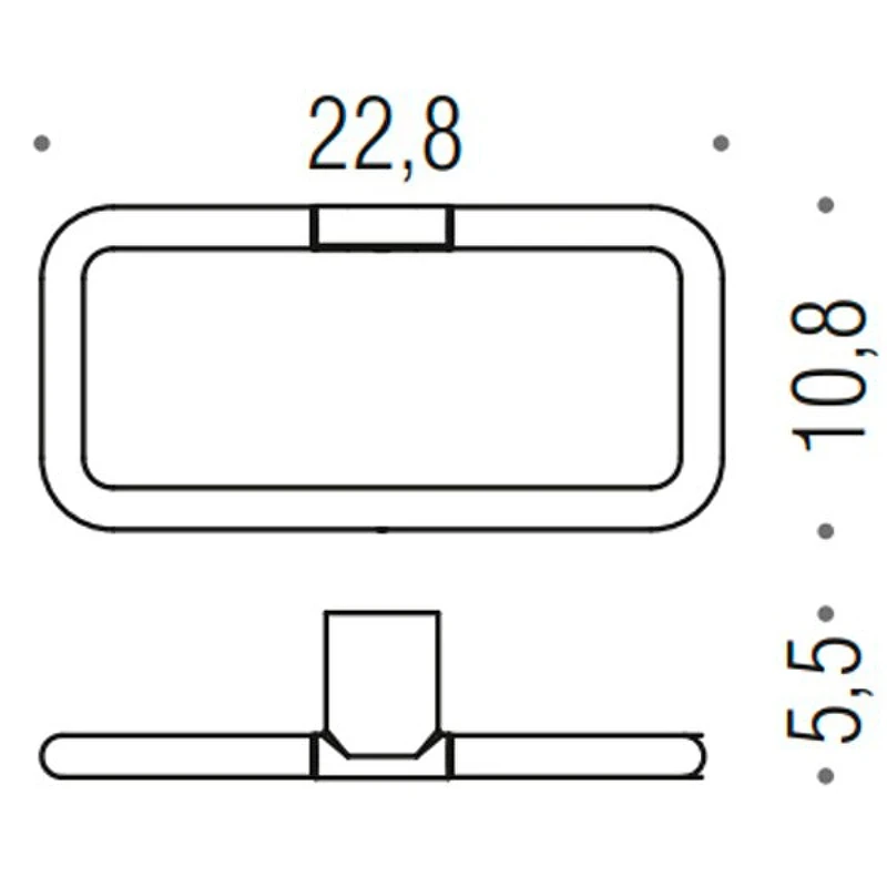 Кольцо для полотенец Colombo Design Mini B4031.GM Графит матовый