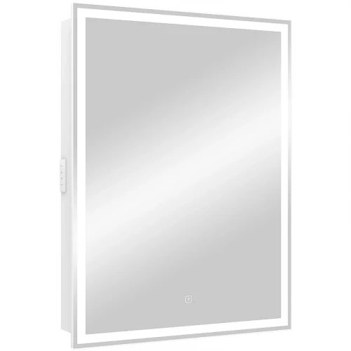 Зеркальный шкаф Континент Allure LED 55 R МВК003 с подсветкой Белый МДФ / ЛДСП, стекло