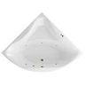 Акриловая ванна Excellent Glamour 150x150 WAEX.GLA15.SOFT.GL цвет Белый с гидромассажем форсунки Золото