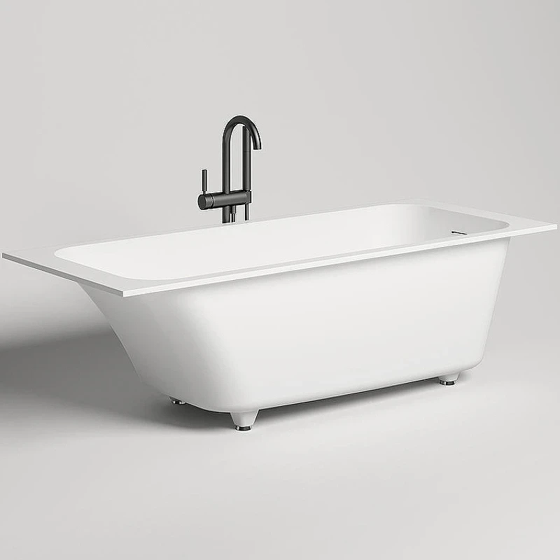 Ванна из искусственного камня Salini Orlanda Kit 180х80 102122M Белая матовая