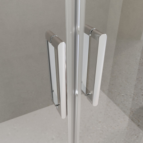 Душевая дверь BelBagno Luce 140 LUCE-BF-2-140-C-Cr профиль Хром стекло прозрачное