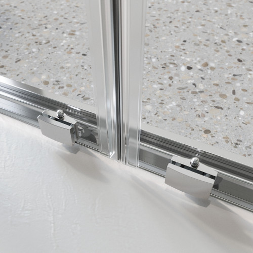 Душевая дверь BelBagno Luce 140 LUCE-BF-2-140-C-Cr профиль Хром стекло прозрачное