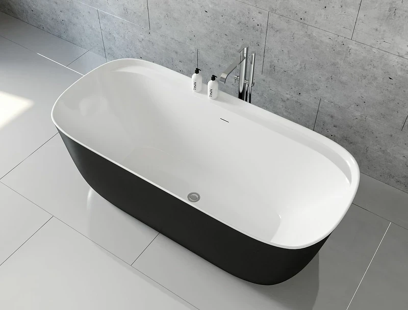 Акриловая ванна Aquanet Family Fine 95778-GW-MB 170x78 292985 Черная матовая без гидромассажа