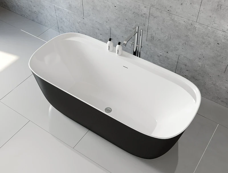Акриловая ванна Aquanet Family Fine 95778-GW-MB 170x78 292985 Черная матовая без гидромассажа