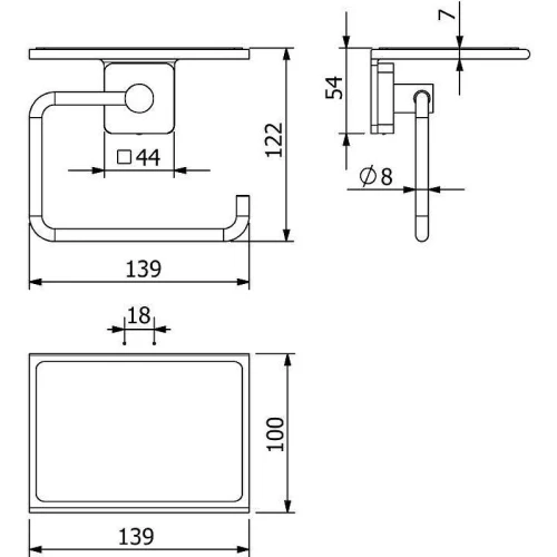 Держатель туалетной бумаги Kludi Vela S 2597153 Белый матовый