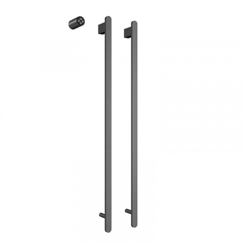 Электрический полотенцесушитель AQUAme 100х45 AQM3132GM цвет Темный металл шлифованный