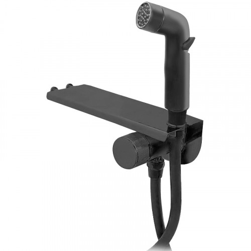 Гигиенический душ со смесителем ESKO Bangkok Black SMHBGB Черный матовый латунь встраиваемый