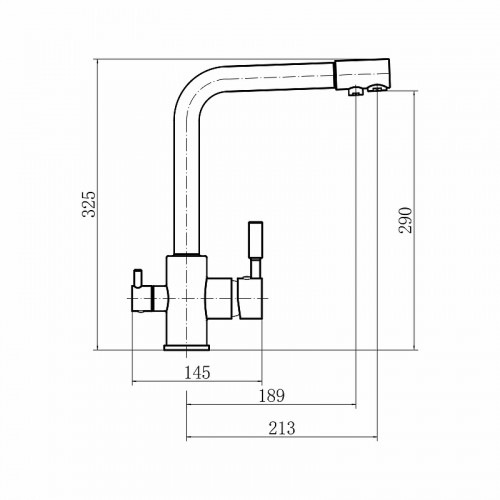 Смеситель для кухни Fashun A4352-7 цвет Черный