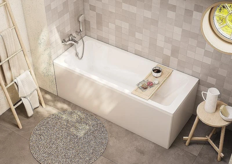Акриловая ванна Roca Leon 170x70 248658000 без гидромассажа, с каркасом 248660000