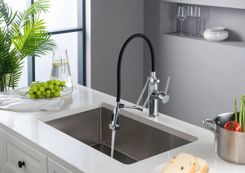 Смеситель для кухни Aquatek Европа AQ1388CR Хром латунь