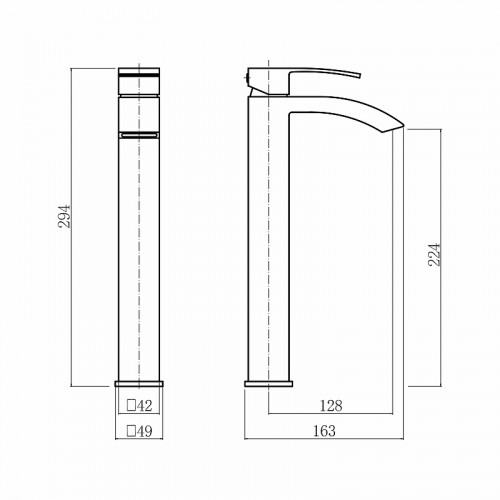 Смеситель для раковины Fashun A51218 цвет Сатин