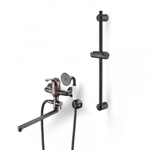 Смеситель для ванны WasserKRAFT A1302L.049 универсальный цвет Темная бронза