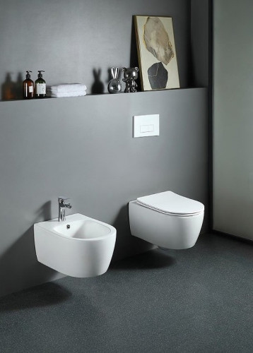 Унитаз Aquatek Европа AQ1106-00 подвесной с сиденьем Микролифт фарфор подвесной