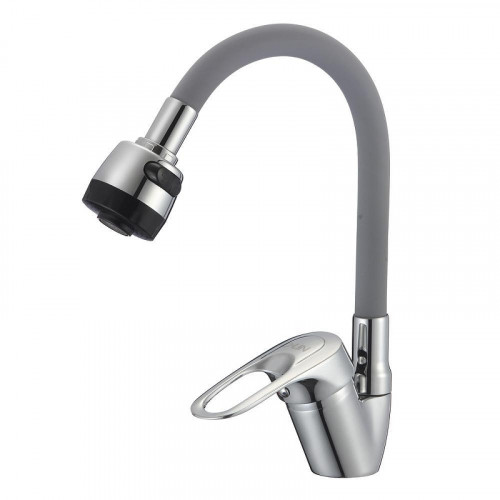 Смеситель для кухни D-Lin D150628-2T цвет  Хром  Серый