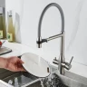 Смеситель для кухни Shevanik S378L цвет Сатин