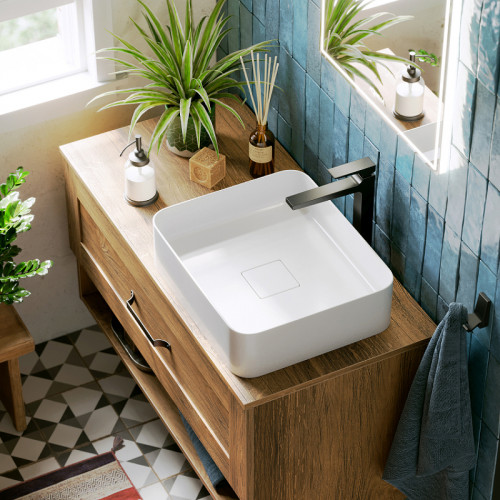 Тумба под раковину Aqwella Craft 100 CRF0110DB подвесная Дуб балтийский МДФ / ЛДСП